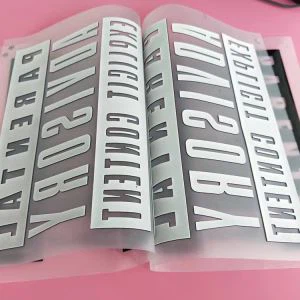 পোলো শার্ট এইচডি সিলিকন তাপ স্থানান্তর লেবেল