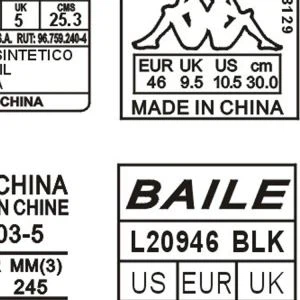 জুতা জিহ্বা সিলিকন তাপ সীল মার্ক